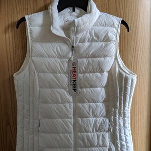 HeatKeep down vest NWT size L